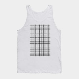 Weave Black and White Tank Top